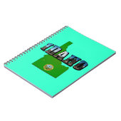 Idaho Map, Seal and Afbeelding Text Notitieboek (Linkerzijde)