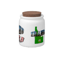 Idaho Map, Seal and Afbeelding Text