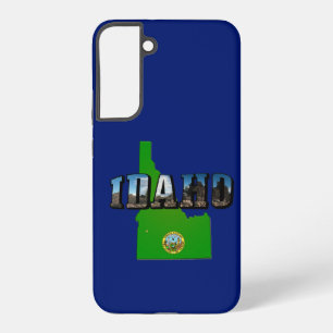Idaho Map, Seal and Afbeelding Text Samsung Galaxy Hoesje
