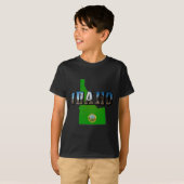 Idaho Map, Seal and Afbeelding Text T-shirt (Voorkant volledig)