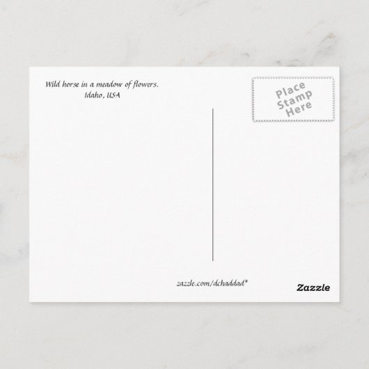 Idaho Meadow - Briefkaart (Achterkant)
