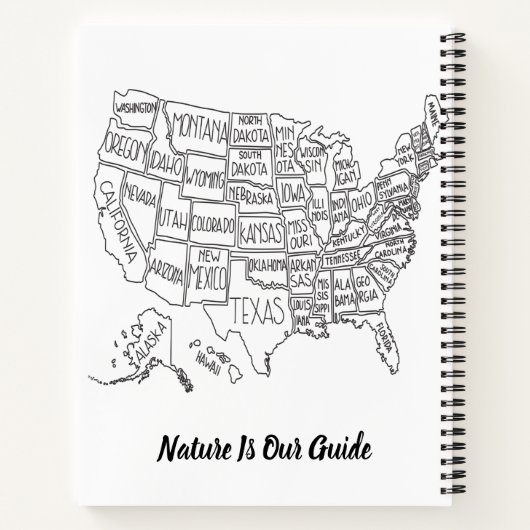 Idaho met trapsgewijze watervallen notitieboek (Achterkant)