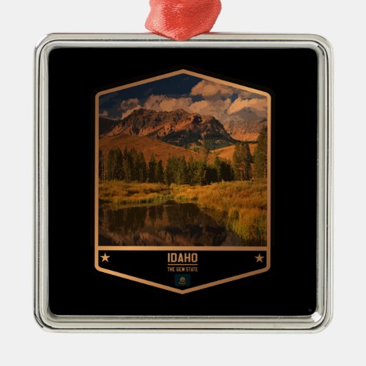 Idaho Metalen Ornament (Voorkant)