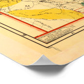 Idaho Mineralen & Natuurlijke Hulpbronnen Kaart Poster (Hoek)