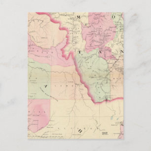 Idaho, Montana West Briefkaart