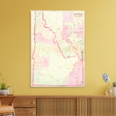 Idaho, Montana West Canvas Afdruk (Insitu (Woonkamer))