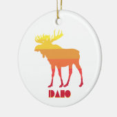 Idaho Moose Keramisch Ornament (Links)