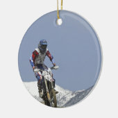 Idaho, Motocross Racing, Motorcycle Racing Keramisch Ornament (Links)