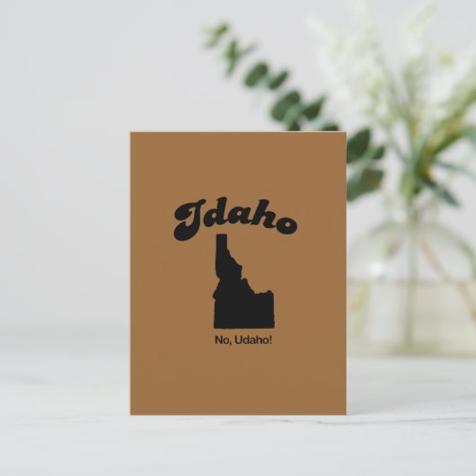 Idaho Motto - No U da ho Briefkaart (Staand voorkant)