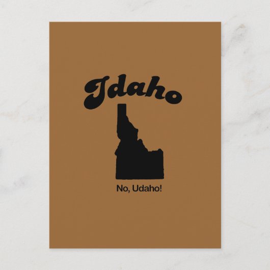 Idaho Motto - No U da ho Briefkaart (Voorkant)