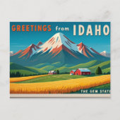 Idaho Mountain Landscape  Print Feestdagenkaart (Voorkant)