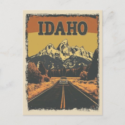  Idaho Mountain Natuur Landscape Travel Briefkaart (Voorkant)