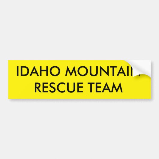 IDAHO MOUNTAIN RESCUE TEAM BUMPERSTICKER (Voorkant)
