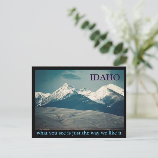 Idaho Mountains Briefkaart (Staand voorkant)
