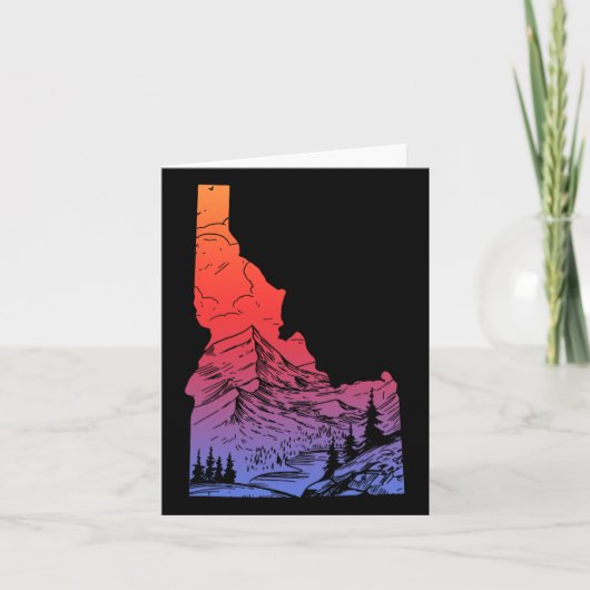 Idaho Mountains Pride State Kaart Wandelen Camping (Voorkant)