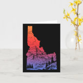 Idaho Mountains Pride State Kaart Wandelen Camping (Gele Bloem)