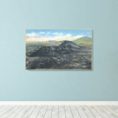 Idaho National Park Big Crater Rim Canvas Afdruk (Insitu (Houten vloer))