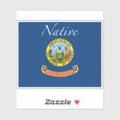 Idaho Native Flag Sticker (Vel)