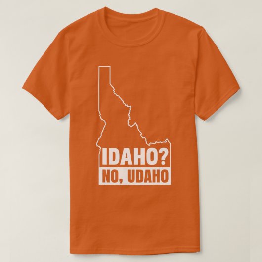 Idaho No Udaho 21229 T-shirt (Design voorkant)