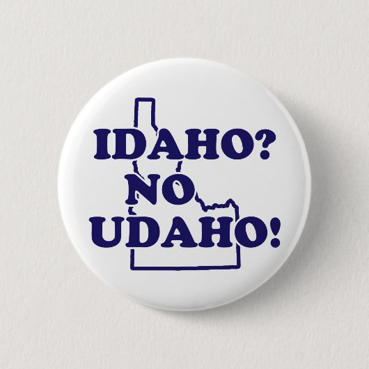 Idaho No Udaho Ronde Button 5,7 Cm (Voorkant)