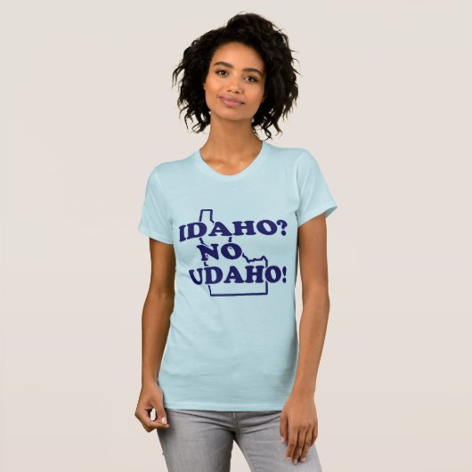 Idaho No Udaho T-shirt (Voorkant volledig)