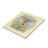 Idaho Nurse Caduceus Tile Tegeltje (Zijkant)