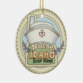 Idaho Nurse Keramisch Ornament (Rechts)