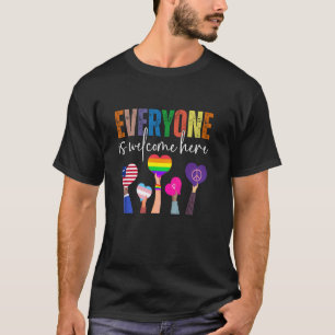 Idaho Onderwijzer Iedereen Is Welkom Hier Vuist Ha T-shirt