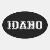 Idaho Ovale Sticker (Voorkant)