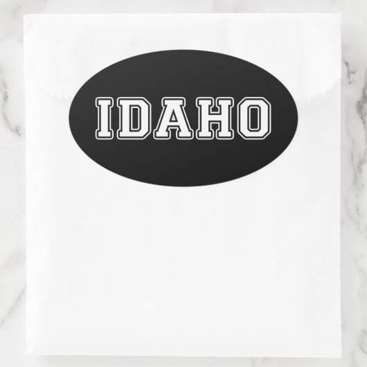 Idaho Ovale Sticker (Tas)