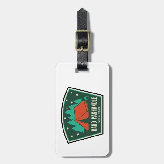Idaho Panhandle National Forests Camping Bagagelabel (Voorkant verticaal)