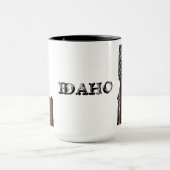 IDAHO PATRIOT BURNT WOOD BLOK MOK (Midden)