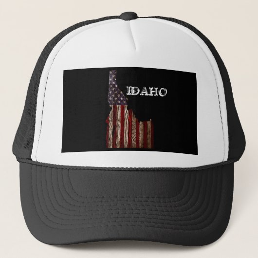 IDAHO PATRIOT BURNT WOOD CLR TRUCKER PET (Voorkant)