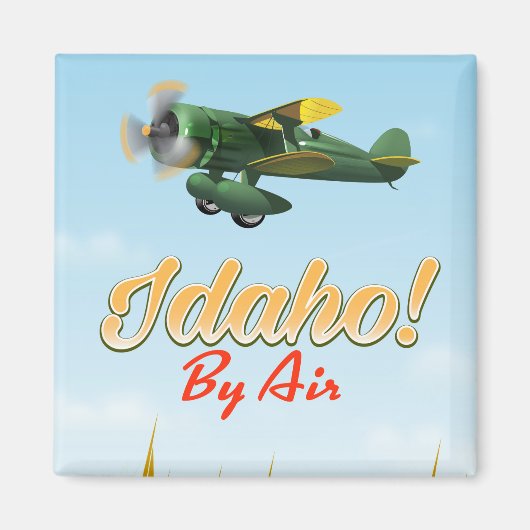 Idaho! Per vliegtuig Magneet (Voorkant)