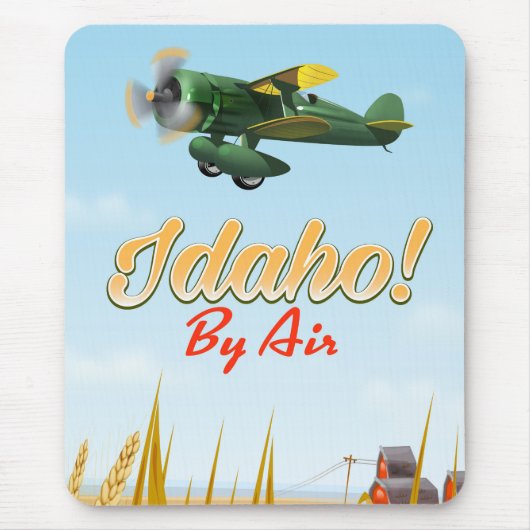 Idaho! Per vliegtuig Muismat (Voorkant)