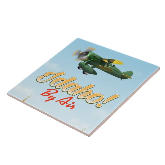 Idaho! Per vliegtuig Tegeltje (Zijkant)