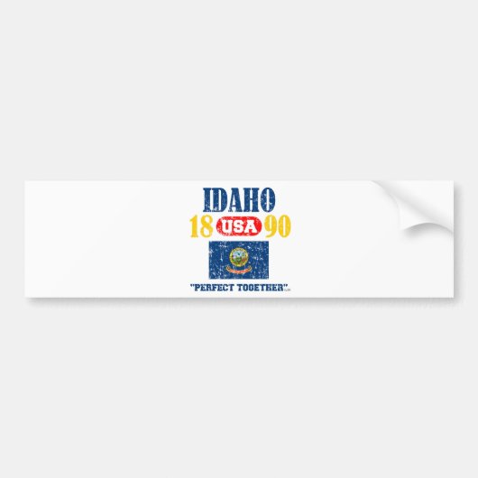 IDAHO-PERFECT SAMEN MET VERMINDERDE PRODUCTEN BUMPERSTICKER (Voorkant)