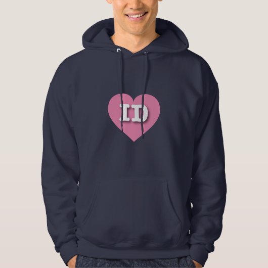 Idaho Pink Heart - Ik hou van ID Hoodie (Voorkant)