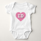 Idaho Pink Heart - Ik hou van ID Romper (Voorkant)
