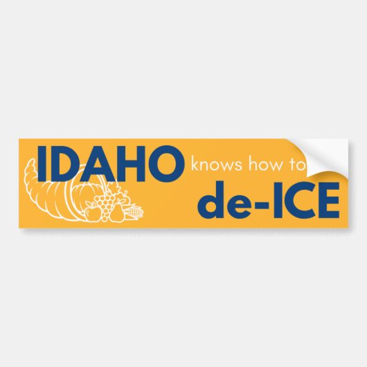 Idaho politieke bumpersticker (Voorkant)