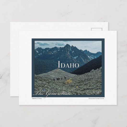 Idaho Poster Kunst Briefkaart (Voorkant / Achterkant)