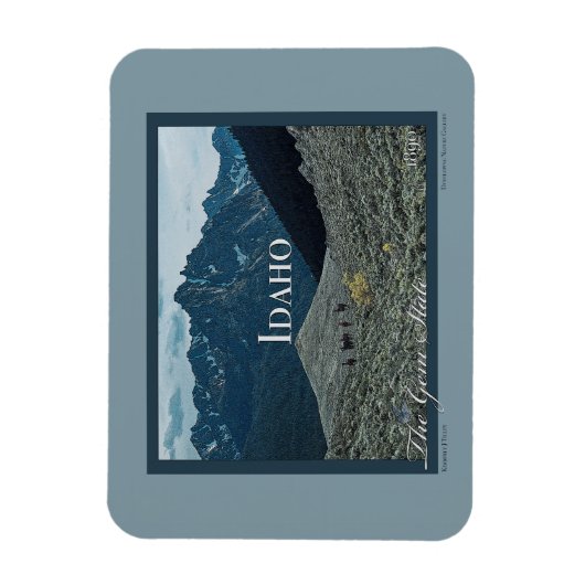 Idaho Poster Kunst Magneet (Verticaal)