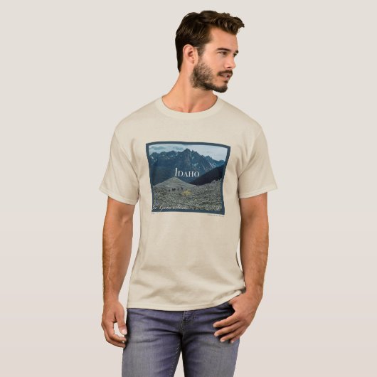 Idaho Poster Kunst T-shirt (Voorkant volledig)