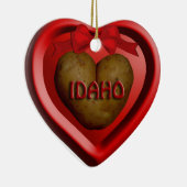 Idaho Potato Heart kerstversiering Keramisch Ornament (Rechts)