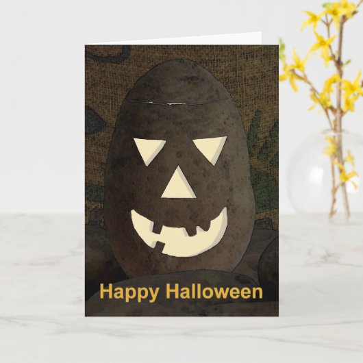 Idaho Potato Tato'lantern Kaart (Gele Bloem)