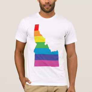 Idaho Pride. Gestreept. T-shirt