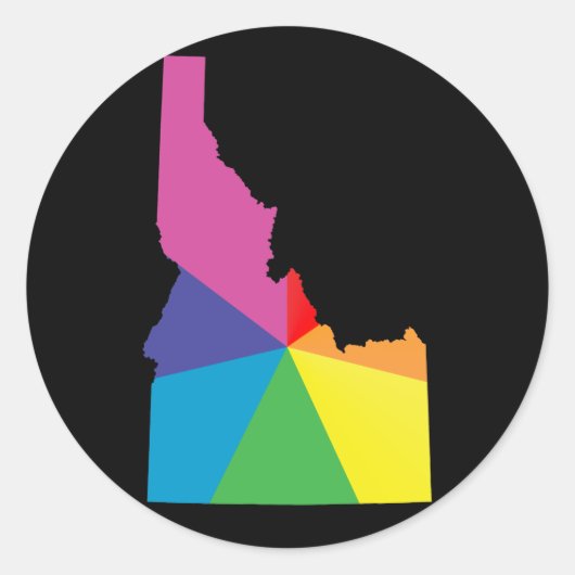 idaho pride. ronde sticker (Voorkant)