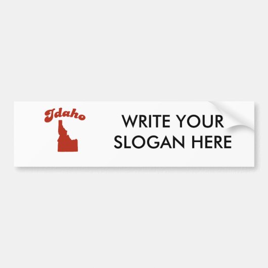 IDAHO Red State Bumpersticker (Voorkant)
