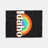 Idaho Regenboog  Fleece Deken (Voorkant (Horizontaal))