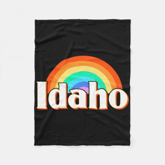 Idaho Regenboog  Fleece Deken (Voorkant)